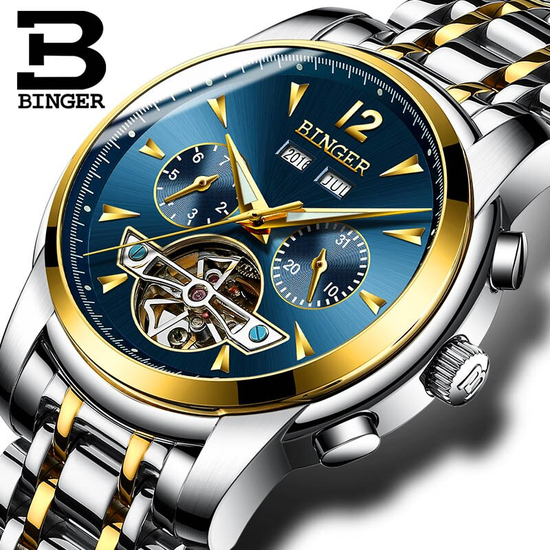 Binger Swiss Tourbillon Men s Watch B 8608