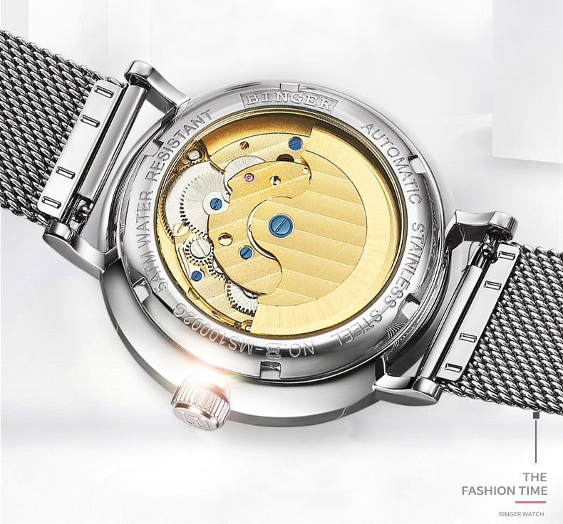 Binger Swiss Exquisite Mechanical Watch Men B 10002