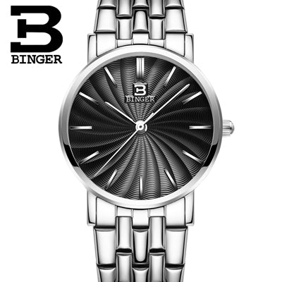 Image of Binger Swiss Ultra thin Quartz Watch Women B 3051