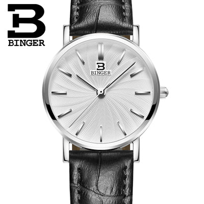 Image of Binger Swiss Ultra thin Quartz Watch Women B 3051