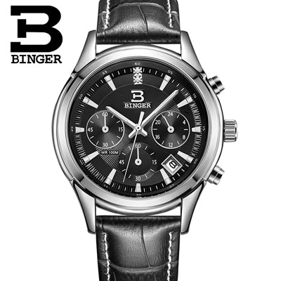 Image of Binger Swiss Alpha Quartz Watch Men B 6019