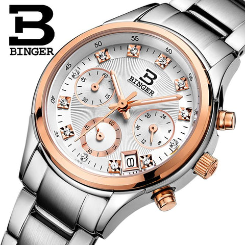 BINGER Swiss Quartz Watch Women B 6019