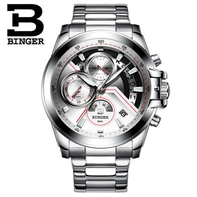 Binger Swiss Quartz Designer Men's Watch B 9016