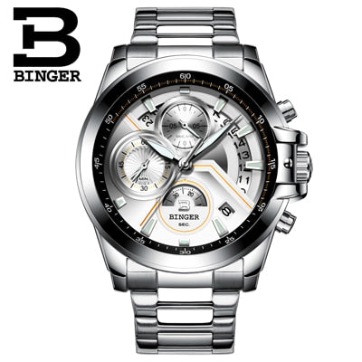 Binger Swiss Quartz Designer Men's Watch B 9016