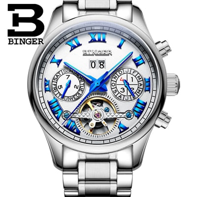 Image of Binger Swiss Tourbillon Mechanical Men's Watch B 8602