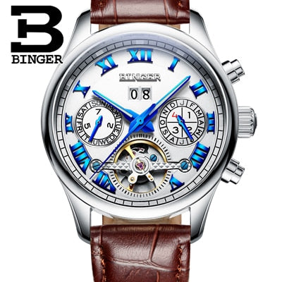 Binger Swiss Tourbillon Mechanical Men's Watch B 8602