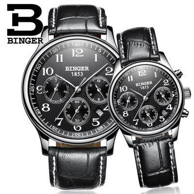 Binger Swiss Sapphire Mechanical Couple Watch BS603CL