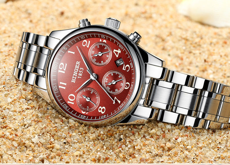 Binger Swiss Sapphire Mechanical Couple Watch BS603CS