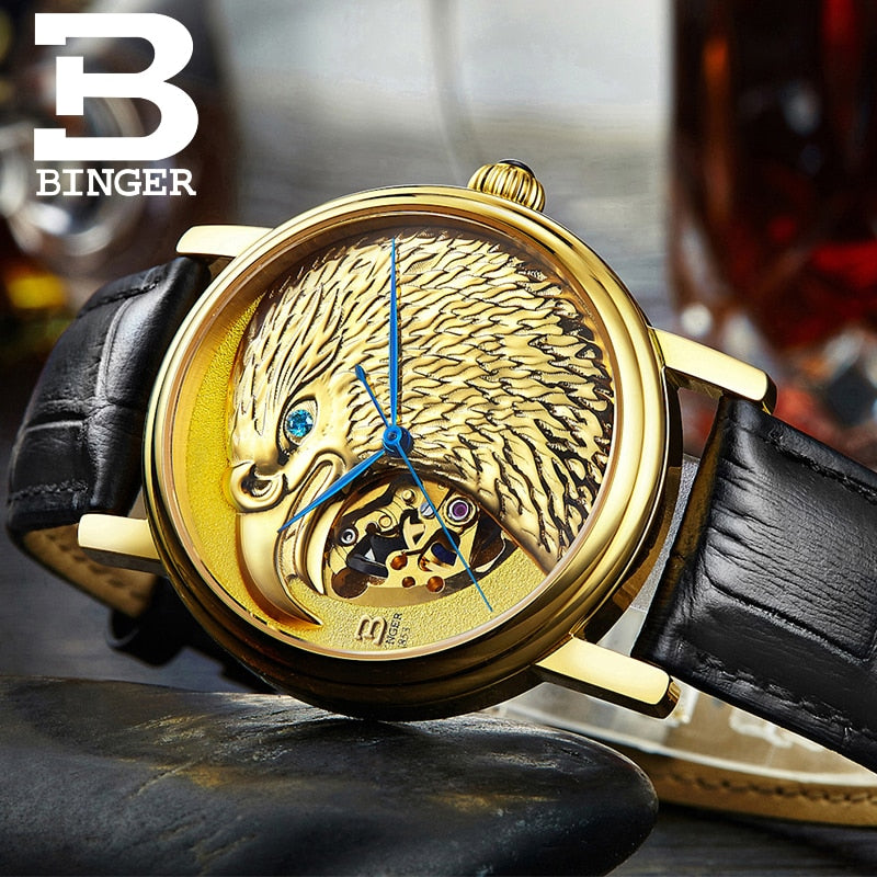 Binger Limited Edition Royal Eagle Mechanical Men Watch B 8888