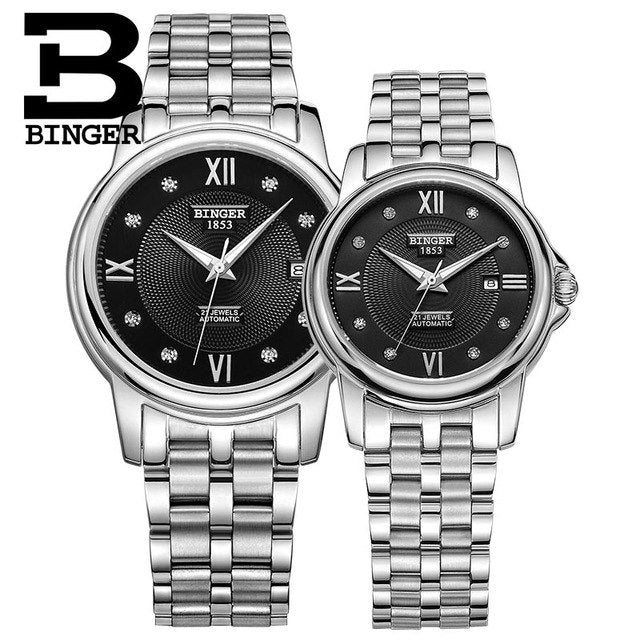 Binger Swiss Mechanical Couple Watch BS143CS