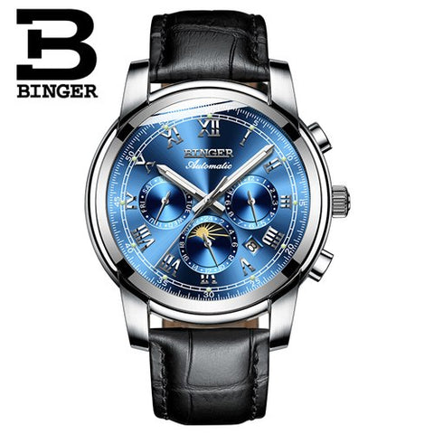 Binger Swiss Mechanical Moon Phase Watch B 1178