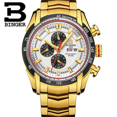 Image of Binger Swiss Chronograph Quarz Watch Men B 1163
