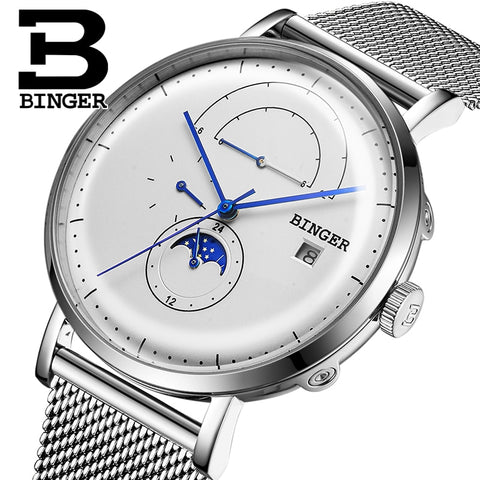 Image of Binger Swiss Curved Mechanical Watch B 8610