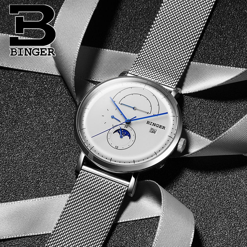 Binger Swiss Curved Mechanical Watch B 8610