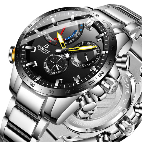 Image of Binger Swiss Speedo Mechanical Men Watch B 10003B